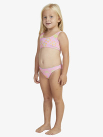 13 Girls 2-7 Beach Day Together Two Piece Bralette Bikini Set Pink ERLX203188 Roxy