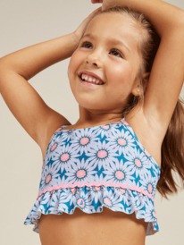 7 Girls 2-7 Bold Florals Two Piece Crop Top Bikini Set  ERLX203191 Roxy