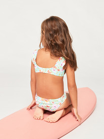 8 Girls 2-7 Hawaiian Spirit Bralette Two-Piece Bikini Set Blue ERLX203192 Roxy