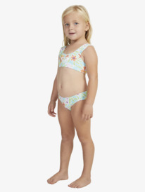 11 Girls 2-7 Hawaiian Spirit Bralette Two-Piece Bikini Set Blue ERLX203192 Roxy