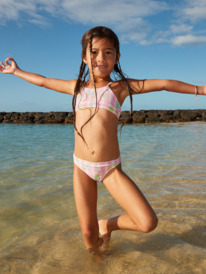 0 Girls 2-7 Pineapple Line Crop Top Two-Piece Bikini Set Pink ERLX203193 Roxy