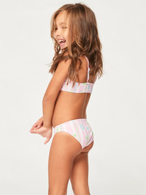 3 Girls 2-7 Pineapple Line Crop Top Two-Piece Bikini Set Pink ERLX203193 Roxy