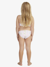 9 Girls 2-7 Pineapple Line Crop Top Two-Piece Bikini Set Pink ERLX203193 Roxy
