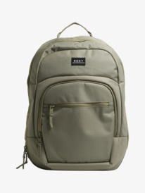 roxy, Womens Roxy Cool For School 25L Medium Backpack, DEEP LICHEN GREEN (tpc0) ROXY COOL FOR SCHOOL URJBP03107