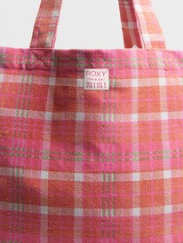 5 Tartan Times 24L Tote Bag Orange URJBT03047 Roxy
