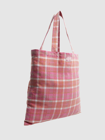 3 Tartan Times 24L Tote Bag Orange URJBT03047 Roxy
