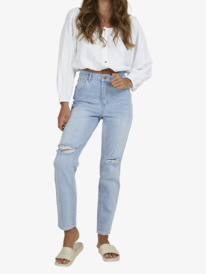 11 Womens Sunset Kiss Dolly Slim Jeans Blue URJDP03004 Roxy