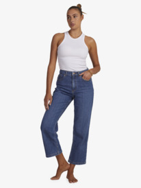 6 Womens Layla Jean Relaxed Fit Jeans Blue URJDP03006 Roxy