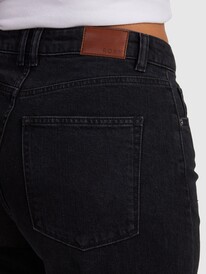11 Womens Layla Jean Relaxed Fit Jeans Black URJDP03007 Roxy