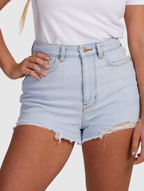 6 Womens Eva Denim Shorts Blue URJDS03017 Roxy