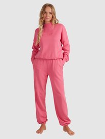 8 Tranquil Days 2022 - Sweatshirt mit Polokragen für Frauen Rosa URJFT03131 Roxy