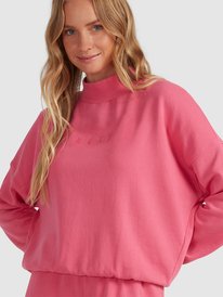 7 Tranquil Days 2022 - Sweatshirt mit Polokragen für Frauen Rosa URJFT03131 Roxy