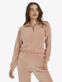 roxy, Millie - Sweatshirt mit halbem Reißverschluss für Frauen, CORK (ckl0) Millie - Half-Zip Fleece for Women URJFT03162
