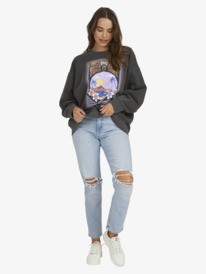 4 Into The Night Sweatshirt Black URJFT03164 Roxy