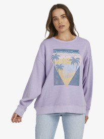 roxy, Into The Night Sweatshirt, PURPLE ROSE (png0) INTO THE NIGHT CREW URJFT03164