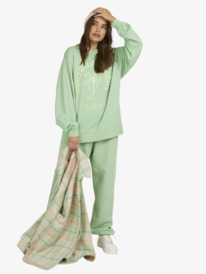 6 Womens To The East Sweatshirt Green URJFT03183 Roxy