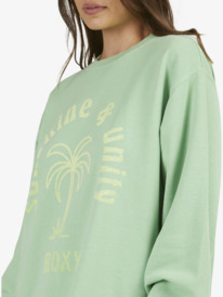 5 Womens To The East Sweatshirt Green URJFT03183 Roxy