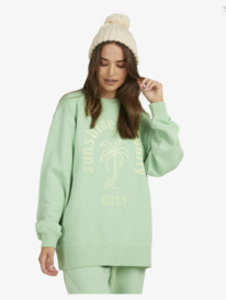 2 Womens To The East Sweatshirt Green URJFT03183 Roxy