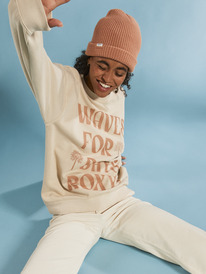 3 Womens To The East Sweatshirt Beige URJFT03185 Roxy
