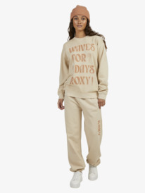 11 Womens To The East Sweatshirt Beige URJFT03185 Roxy