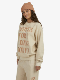9 Womens To The East Sweatshirt Beige URJFT03185 Roxy
