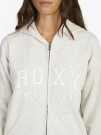 4 Womens Endless Days Zip-Up Hoodie Grey URJFT03191 Roxy
