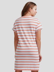 roxy, Womens Moon Water T-Shirt Dress, BRIGHT WHITE MULTICO STRIPES (wbb4) Moon Water - T-Shirt Dress for Women URJKD03040