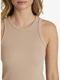 4 Womens Baseline Rib Knit Vest Top Brown URJKD03061 Roxy