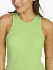 4 Womens Baseline Rib Knit Vest Top Green URJKD03061 Roxy