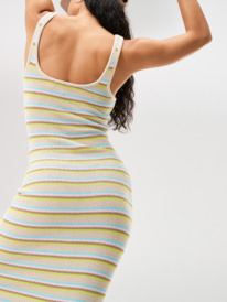 2 Womens Playa Del Amor Strappy Vest Top Dress Beige URJKD03065 Roxy
