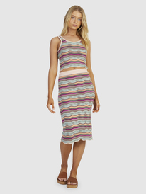 8 Womens Sailing Flow Knitted Tube Skirt Orange URJKK03003 Roxy