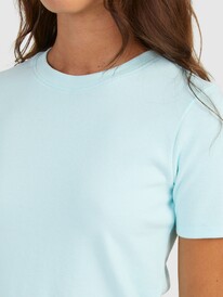 4 Womens Baseline Cropped T-Shirt Blue URJKT03153 Roxy
