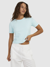 roxy, Womens Baseline Cropped T-Shirt, SPA RETREAT (bek0) BASELINE TEE URJKT03153