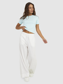 1 Womens Baseline Cropped T-Shirt Blue URJKT03153 Roxy