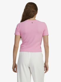roxy, Womens Baseline Cropped T-Shirt, SACHET PINK (mfr0) BASELINE TEE URJKT03153