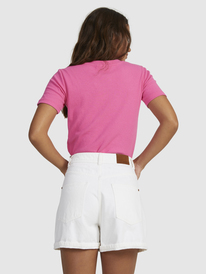 roxy, Womens Baseline Cropped T-Shirt, HYPER PINK (mml0) BASELINE TEE URJKT03153