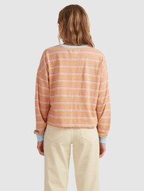 roxy, Starry Sky Long Sleeve T-Shirt, TOAST BEACH BUM STRIPES (cjj5) Starry Sky - Long Sleeve T-Shirt for Young Women URJKT03161