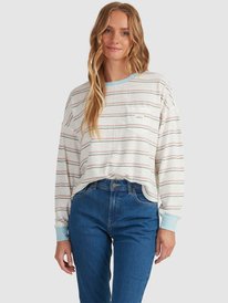 roxy, Starry Sky Long Sleeve T-Shirt, SNOW WHITE BEACH BUM (wbk9) Starry Sky - Long Sleeve T-Shirt for Young Women URJKT03161