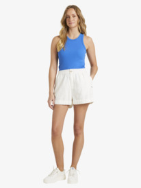 1 Womens Baseline Rib Knit Vest Top Blue URJKT03177 Roxy