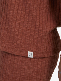 4 Womens Lounge Livin Cosy Lounge Sweatshirt Brown URJKT03186 Roxy