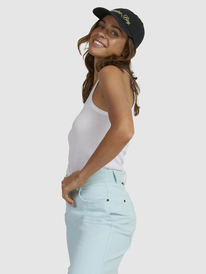 6 Match Back - Top de punto acanalado para Mujer Blanco URJKT03189 Roxy