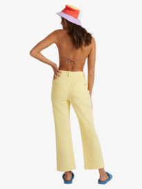 roxy, Womens Parliamentia Flared Cropped Trousers, LIMONATA (yzl0) Parliamentia - Flared Cropped Trousers URJNP03031