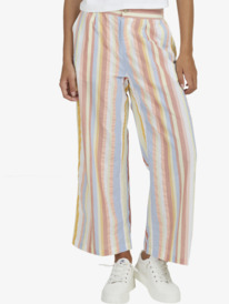 roxy, South Pacific Cropped Pants, COLOR CURRENT PALE BANANA (ydz8) South Pacific - Cropped Trousers for Women URJNP03037