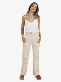 10 Womens Barbarella Flared Trousers Pink URJNP03042 Roxy