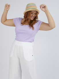 11 Womens Santorini Linen Trousers White URJNP03048 Roxy