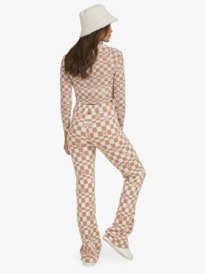 roxy, Womens Cali Dreamer Knitted Flared Trousers, CORK FLOWER BOX (ckl5) CALI DREAMER PANT URJNP03049