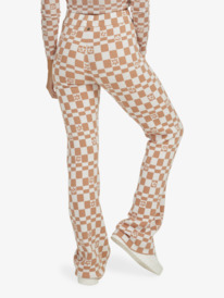 15 Womens Cali Dreamer Knitted Flared Trousers Brown URJNP03049 Roxy