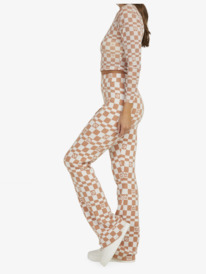 17 Womens Cali Dreamer Knitted Flared Trousers Brown URJNP03049 Roxy