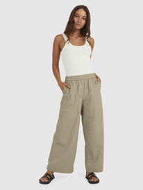 2 Womens Lekeitio Bay Beach Trousers Brown URJNP03060 Roxy