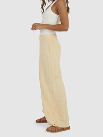 12 Womens Shimae Cropped Palazzo Trousers Pink URJNP03063 Roxy